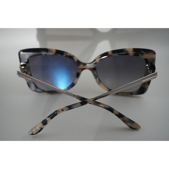 Tom Ford Butterfly FT0609 S 55K Tortoiseshell cat-eye Gradient grey lenses UV - Picture 4 of 9
